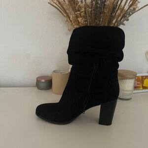 Sexy black over-the-ankle boots-Style&Co Brand